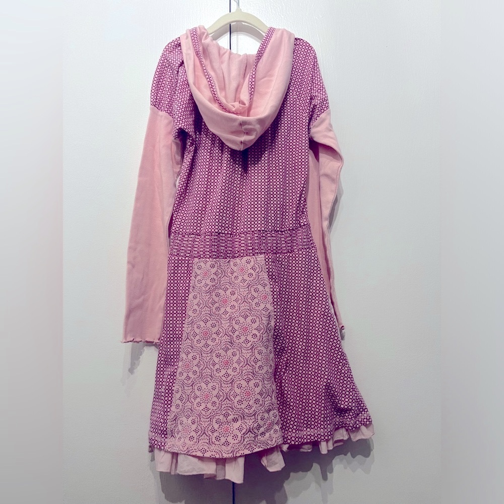 Naartjie dress pink long sleeve with hood size 10 - Picture 2 of 4